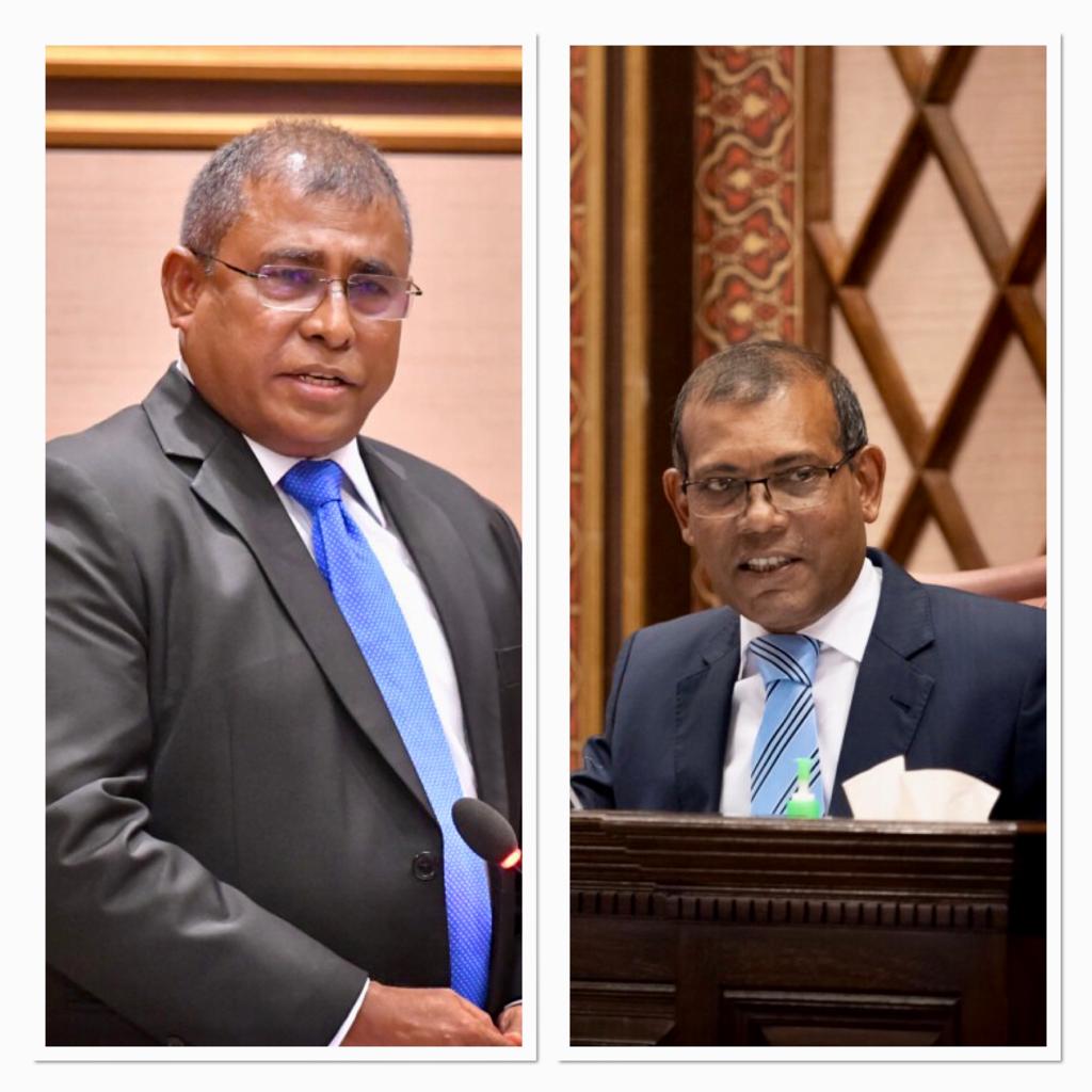 ޝަންގްރިއްލާ މައްސަލާގައި މައުސޫމު ދެއްވި ޖަވާބާ މެދު ނަޝީދުގެ ނުރުހުން