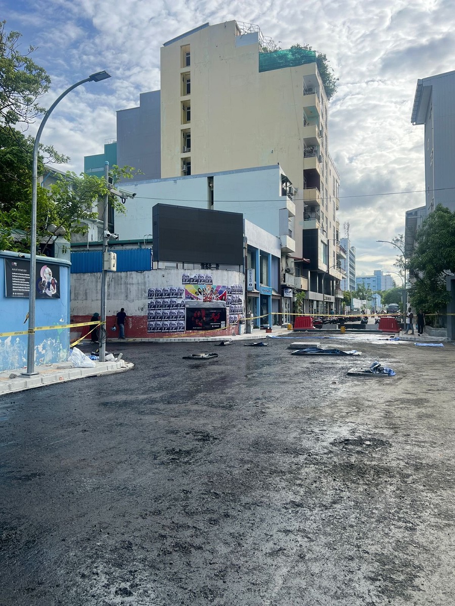އަމީނީ މަގުގެ ނުނިމިއޮތް ބައިގައި ތާރު އަޅަން މިއަދު ފަށަނީ