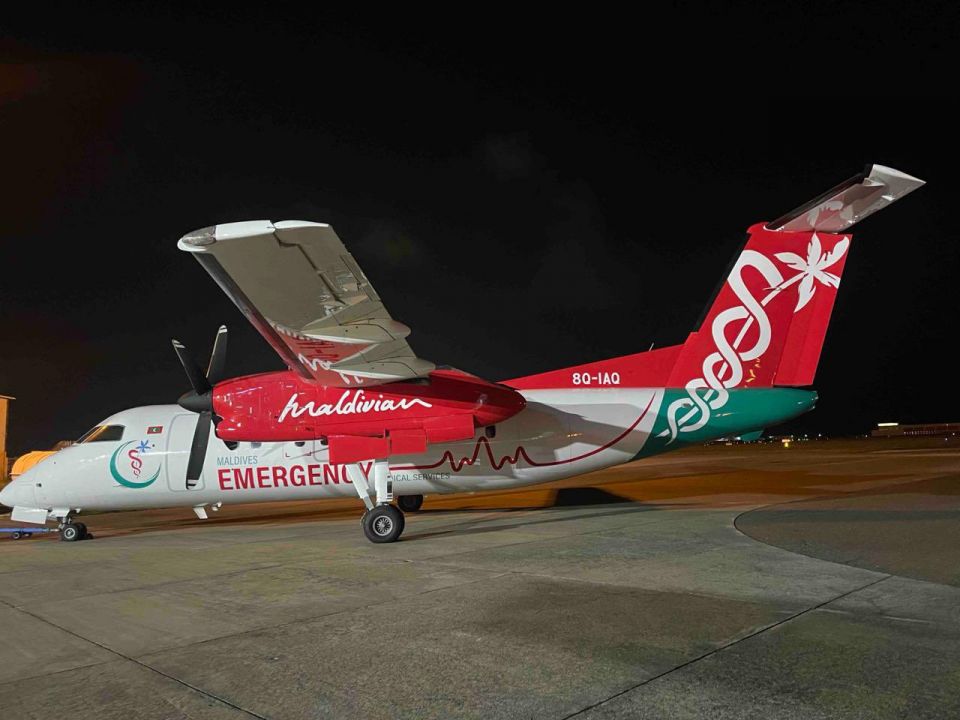 އެއާ އެމްބިއުލާންސްގައި ފުރަތަމަ ބަލިމީހާ ކުޅުދުއްފުށިން މާލެއަށް
