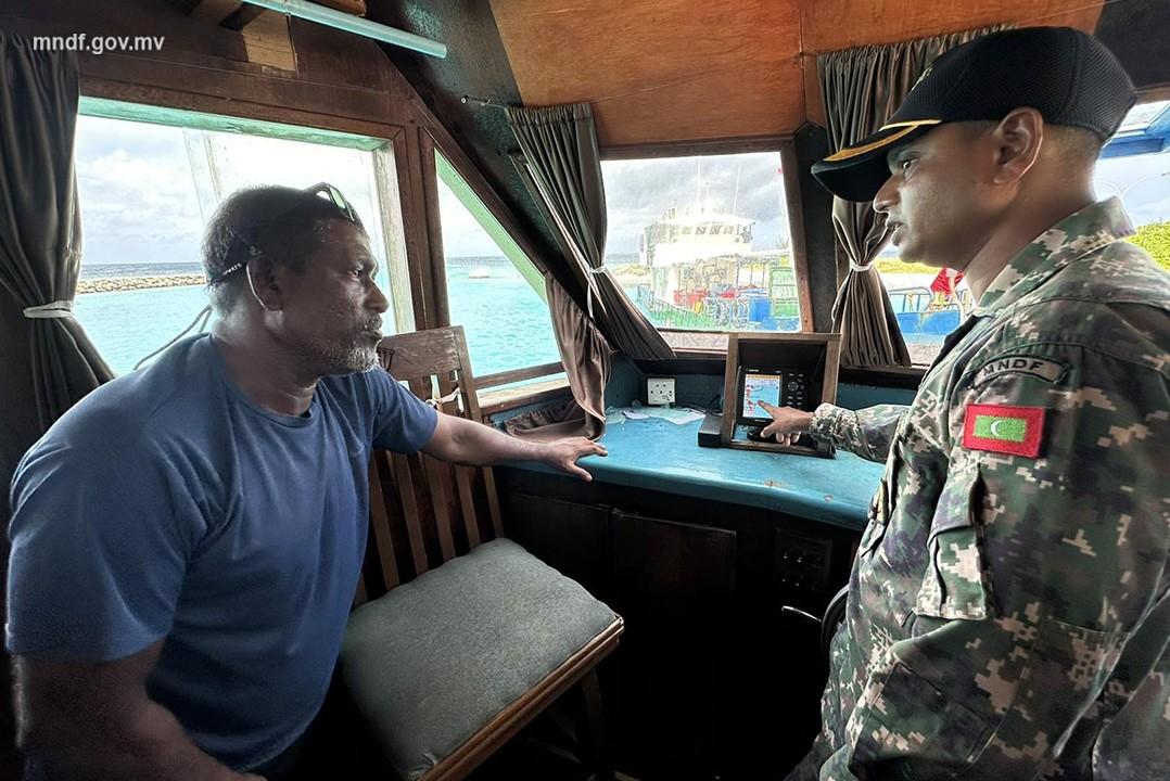 ގެއްލުނު ދޯނި މިހާރު އޮތީ ވ.ރަކީދޫ ބަނދަރުގައި: އެމްއެންޑީއެފް