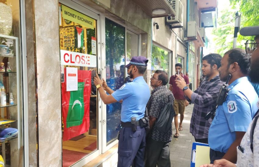 ގަވާއިދާ ހިލާފަށް ބޭރު ފައިސާ މާރުކުރުމުގެ މަސައްކަތް ކުރަމުންދިޔަ 2 ތަނެއް ހުއްޓުވައިފި