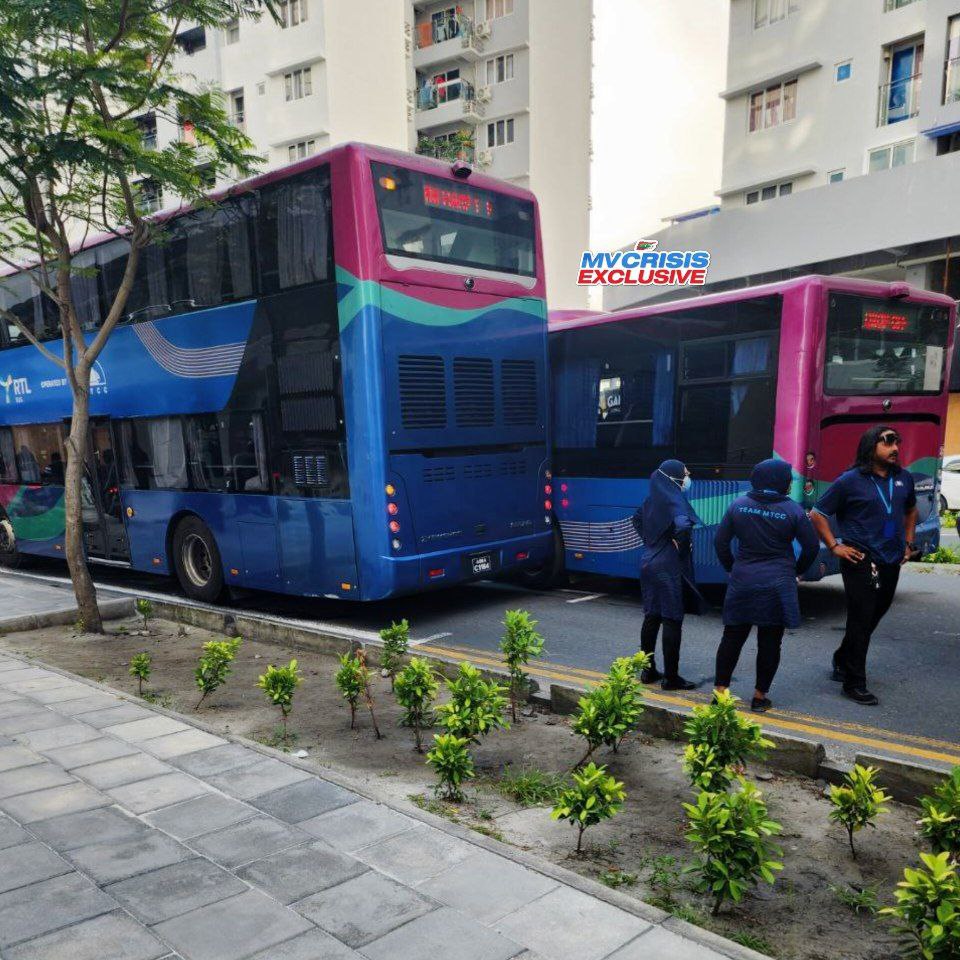 ހުޅުމާލޭގައި ދެ ބަސް ޖެހި އެކްސިޑެންޓް ވެއްޖެ