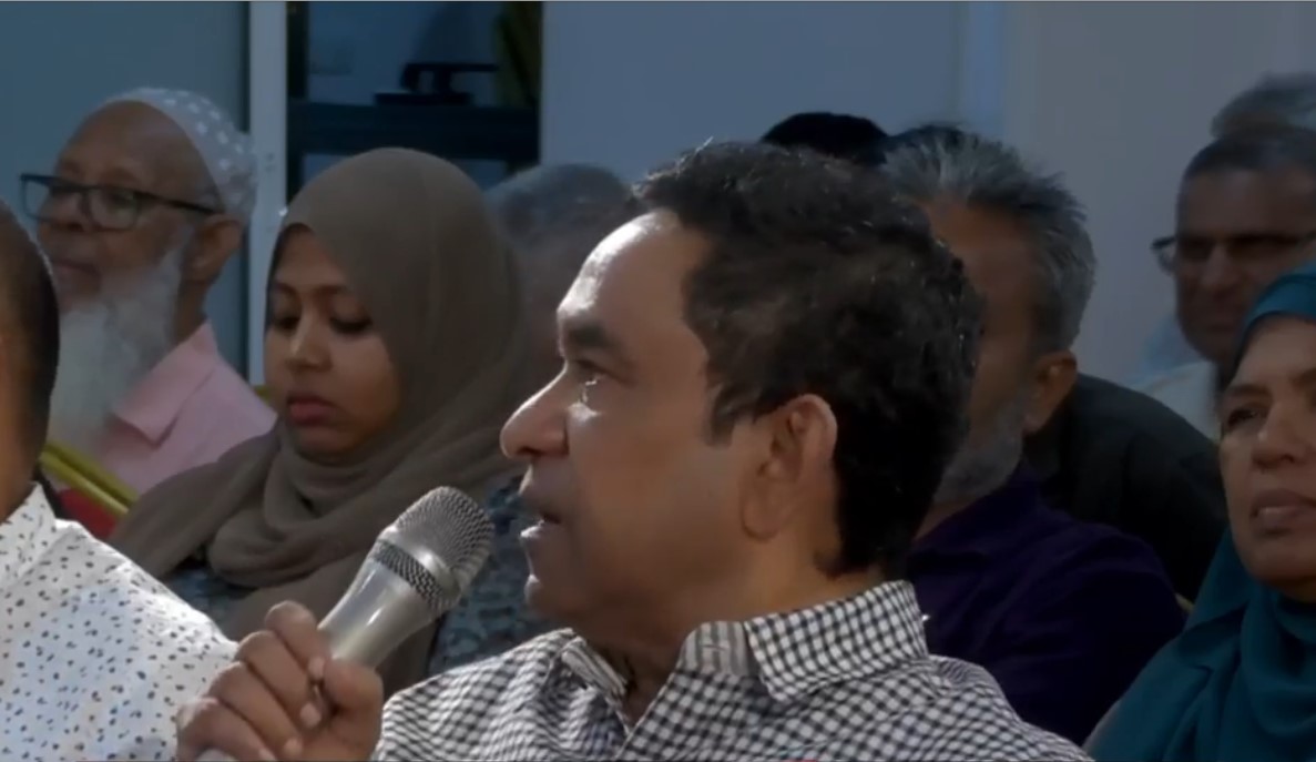 އޭރު ކީހާޅެން ފަރިއްސައް ވެއްޖެ، މިހާރު އެމްޑީޕީން އެބައަހާ ކަނޑުވިއްކާލި މައްސަލަ ނުބަލަނީ ކީއްވެތޯ: ރައީސް ޔާމީން