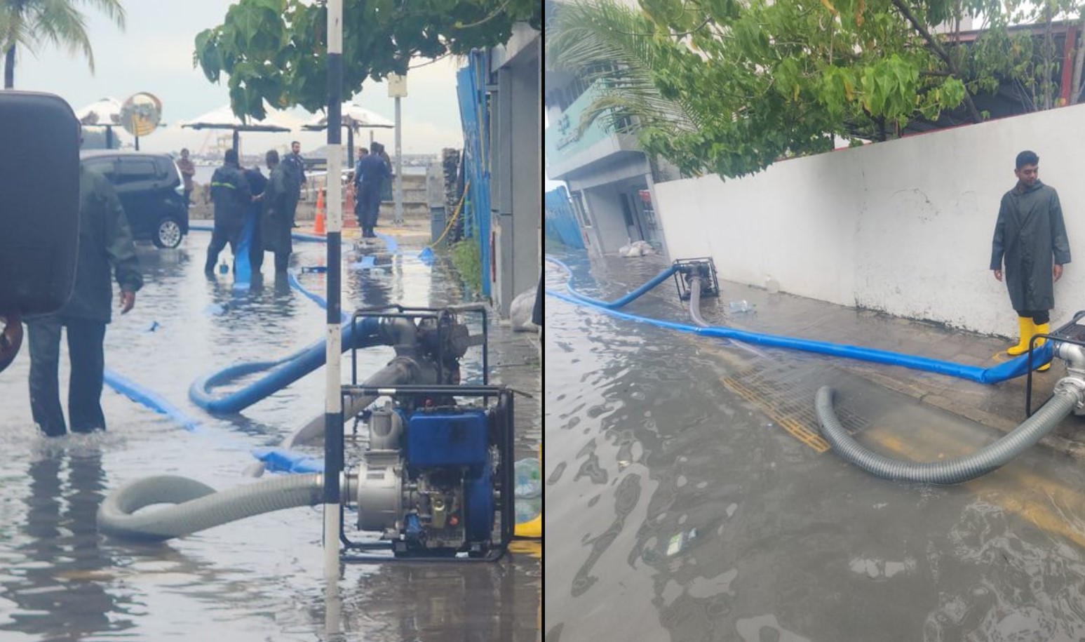 އަނެއްކާވެސް މާލޭގައި ފެންބޮޑުވެ 58 ގެއަކަށް ސިފައިންގެ އެހީތެރިކަން