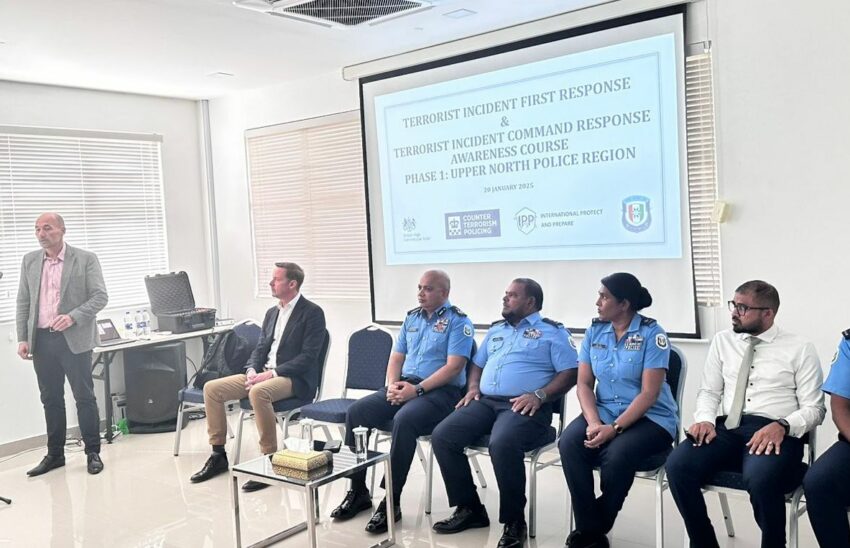 ޓެރަރިސްޓް ހަމަލާއަކުން ދިފާއުވުމުގެ ގާބިލުކަން އިތުރުކުރަން ތަމްރީނެއް ބާއްވަައިފި
