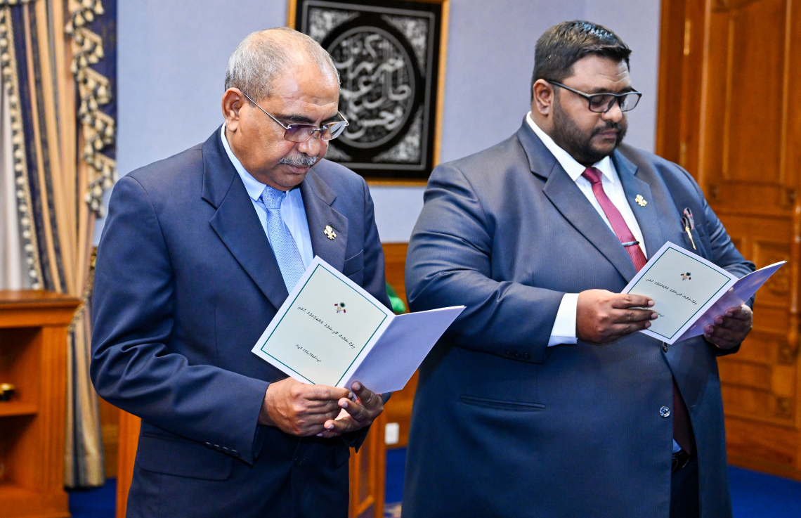 ޒާހިދު ރައީސް ކަމަށް، ސޮލާހު ނައިބަކަށް އައްޔަން ކުރަން ރުހުންދީފި